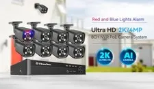 8-Channel 5MP POE IP Cameras CCTV Surveillance System