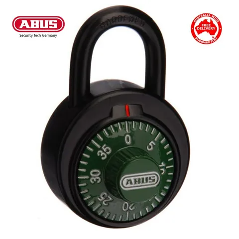 Abus Combination Padlock 50mm -School Locker Combo Padlocks-GREEN-Free Post