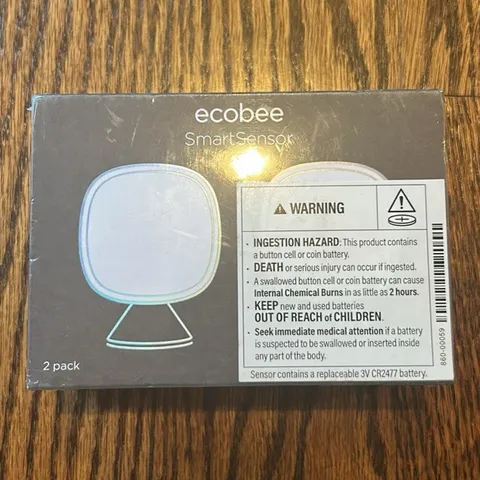 ecobee SmartSensor 2-Pack Wireless Indoor Occupancy Motion/Temp Sensor White