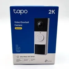 TP-Link Tapo D210 Video Doorbell Camera (Color Night Vision) - Chime Included 