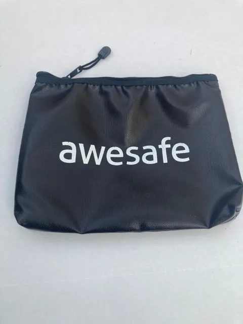 AWESAFE WATER & FIREPROOF SECURITY BAG 11”x 9”zipper