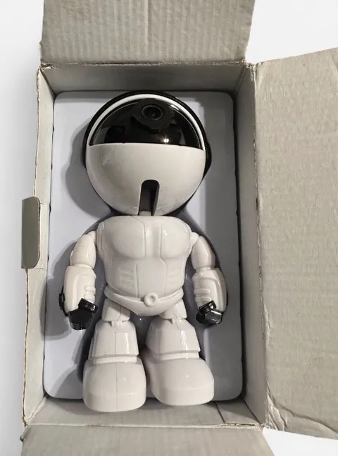Cámara de Seguridad WiFi Robot 1080P HD con Memoria USB 128