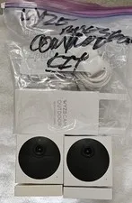 2-Wyze 1080P  Indoor/Outdoor Cameras Version-1 w/Base Station,2-32GB Cards.