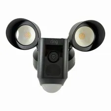 Ring Floodlight Cam Wired Plus Black 1080p Surveillance Camera - 5AT3T2