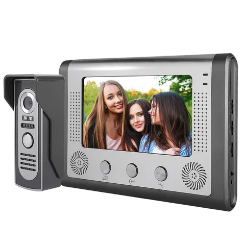 7inch Wired Photo Shooting Touch Screen Video Intercom Doorbell Door Phone