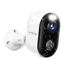 Wireless Outdoor Security Cameras 2K Color Night Vision AI Battery Powered