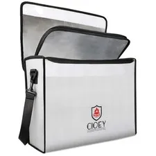 XL Fireproof Document Bag - UL94 V-0 Certified Fiberglass