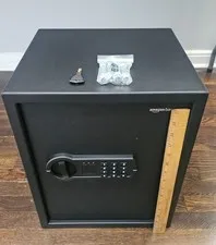 Amazon Basics Steel Home Security Safe with Electronic Keypad Programmable