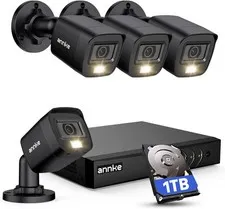ANNKE 8CH H.265+ 3K Lite Wired Security Camera System,4X 2MP Cam, 1TB HDD | 8 Ch