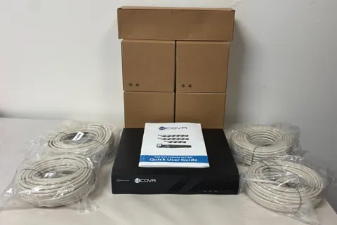 4Covr POE NVR Camera System 4 Camera 4K Outdoor Security System - New Open Box