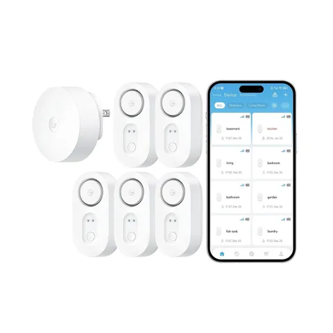 GoveeLife Upgraded Smart Water Leak Detector 1s with 1804ft Ultra-L... Fast Ship