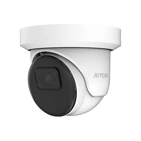 AVYCON AVC-NSE81F28 8MP WDR IR Turret IP Camera, 2.8mm Fixed Lens, White