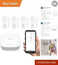 Advanced LoRa Home Security Kit: 4 Wireless Door Sensors, Alerts & Easy Install