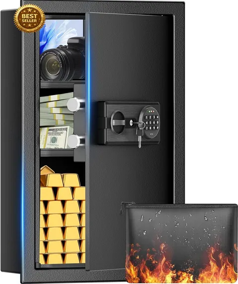 Large Fireproof Wall Safes between the Studs, Heavy Duty Fire Wall Security Safe