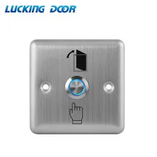 Stainless Steel Exit Button Push Switch Door Opener Release for smart lock tuya 