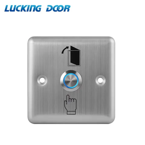 Stainless Steel Exit Button Push Switch Door Opener Release for smart lock tuya 