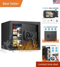 1.3 Cub Small Fire Safes Document Box Home, Security Home Safes Water and Fir...