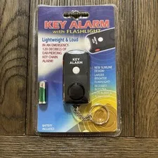 Lightweight 120-dB Keychain ALARM With Flashlight