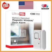 120dB Wireless Window & Door Alarm - Battery Powered Home Security Solution