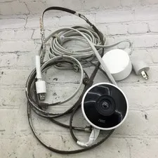 Google Nest A0033 1st Gen Outdoor Security Camera NC2100ES w/ A0038 Adapter—READ