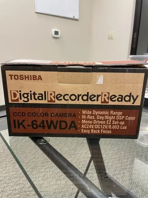 Toshiba IK-64WDA CCD Color Digital Video Camera Recorder Ready Surveillance 5.5W