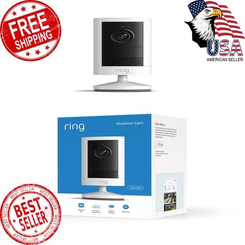 Ring Outdoor Cam, Battery (newest model), Home or business security, Wide-Ang...