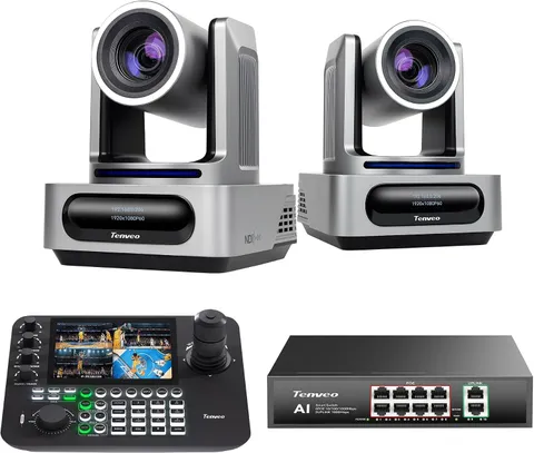 PTZ Camera and Controller Bundle/Kits - 30X Optical Zoom AI NDI PTZ Camera(2Pcs)