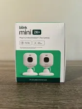 Blink Mini 2K+ (newest model) 2 Cameras - White