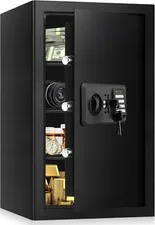 5.2 Cu Fireproof Safe for Home Digital Security Waterproof with Shelves