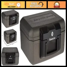SentrySafe Fireproof Lock Box for Money and Documents, Key Lock