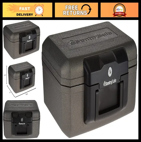 SentrySafe Fireproof Lock Box for Money and Documents, Key Lock