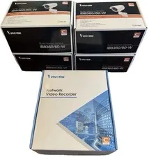 Vivotek Wireless 2TB NVR Video Recorder & (4) IB8360-W Security Network Cameras