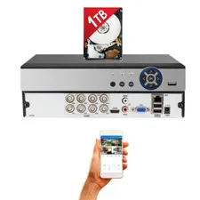 Evertech 8 Channel H.265 DVR with 1TB HDD CCTV Security Surveillance System