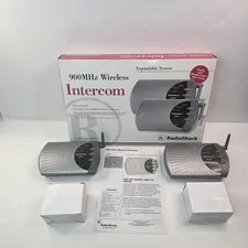 Radioshack 900MHz Wireless Audio Intercom System (43-3102) TESTED AND WORKING