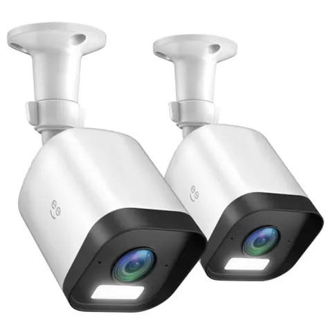 Outdoor Security Camera 2 Pack 4MP 2K Wi-Fi Color Night Vision IP65