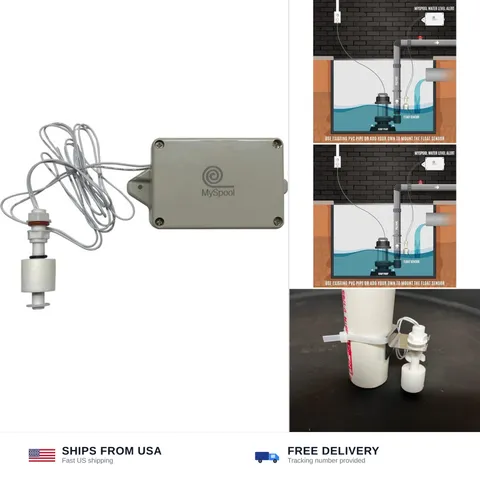 Water Level Alert with Text Message and Email Notifications, Battery Powered ...