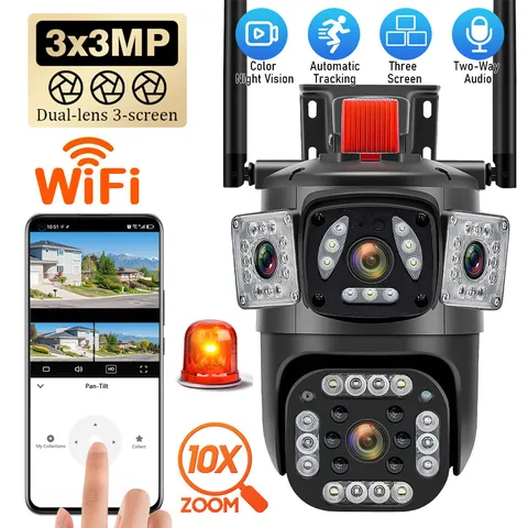 Battery Operated Wireless WiFi Home Security Camera System Outdoor Pan/Tilt US