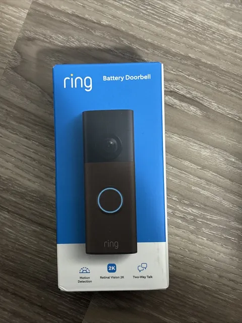 Ring Battery Doorbell Retinal 2K in Matte Mocha (2nd Gen) - New Sealed