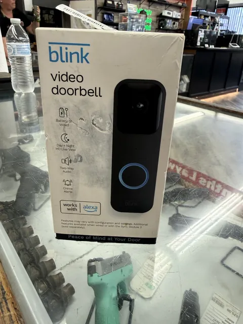 Blink Smart Wi-Fi Video Doorbell Wired/Battery with 2 Way Audio Alexa Black NEW