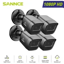 SANNCE 1/2/4x 1080P Video Outdoor 2MP CCTV Security Camera IR Night Vision IP67