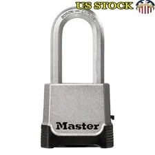 Die-Cast Zinc Locking Padlock Tough-Cut Shackle Weather Resistant Security New
