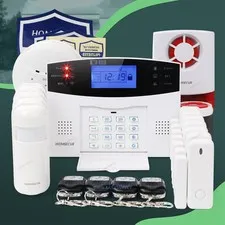 HOMSECUR Wireless &wired WIFI 4G SMS Autodial Burglar Alarm System SOS Intercom