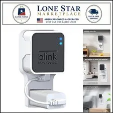Secure Wall Mount Bracket for Blink Sync Module 2 - Short Cable for Tidy Spaces