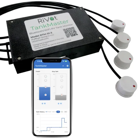 TankMaster – Wireless RV Tank Monitoring System | Bluetooth + WiFi | Contactl...