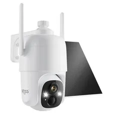 Security Cameras Wireless Outdoor, 2K Pan/Tilt 360° View Solar/Battery Powere...