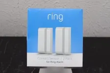 Ring Alarm Contact Sensor 2-Pack Wireless Z-Wave White Alexa Compatible 2nd Gen