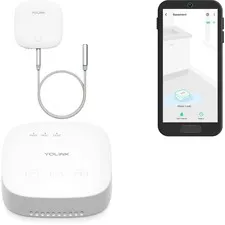 YoLink Water Leak Sensor 2, 1/4 Mile Long Range Smart Home w/Siren