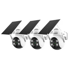 Battery Powered 4K AI Everwatch PTZ Wireless Solar-Charged Security Camera with