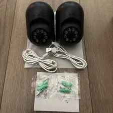 Set of (2) CAMERAS WIFI PANORAMA SMART CAMERA Model CL201 INDOOR WHITE
