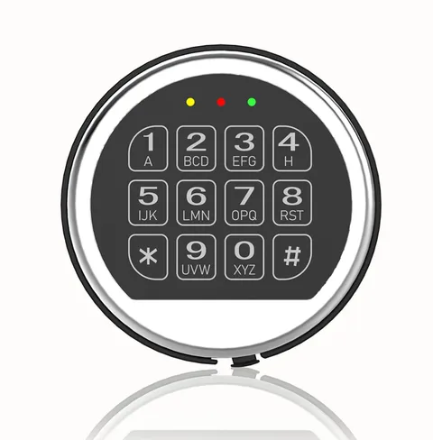 Gun Safe Lock Replacement with Solenoid Lock High Security Chrome Digital Key...